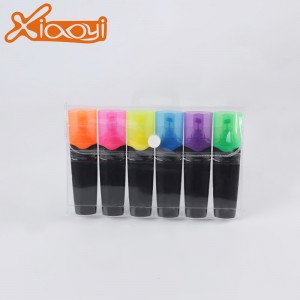 OEM ODM Colorful Highlighter Marker Pen Pack of 6