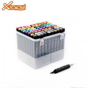 Logo Printed DIY Multicolor Art Marker Pen for Professional Interior Design