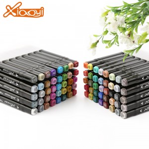 Logo Printed DIY Multicolor Art Marker Pen for Professional Interior Design