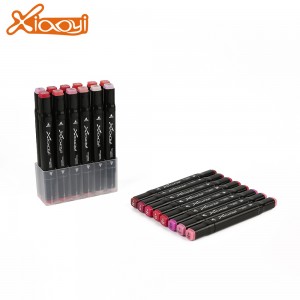 Colorful red series art marker pen