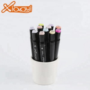 Hand painted design twin  art marker pen set 60 colors