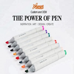 Custom Size Colorful Quick Dry Art Twin Markers Pen Set