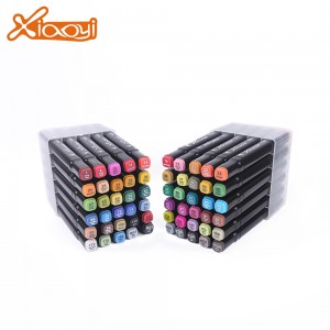 DIY students 60 colors drawing pen marker pen set with plastic box