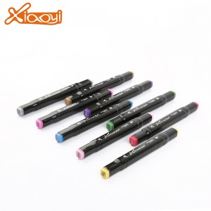 Logo Printed DIY Multicolor Art Marker Pen for Professional Interior Design