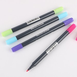 Custom Multicolour Doublehead Water Color Brush Marker Pen For Sketching