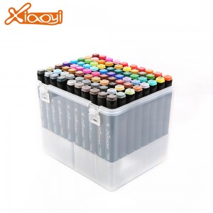 Logo Printed DIY Multicolor Art Marker Pen for Professional Interior Design