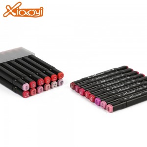 Colorful red series art marker pen